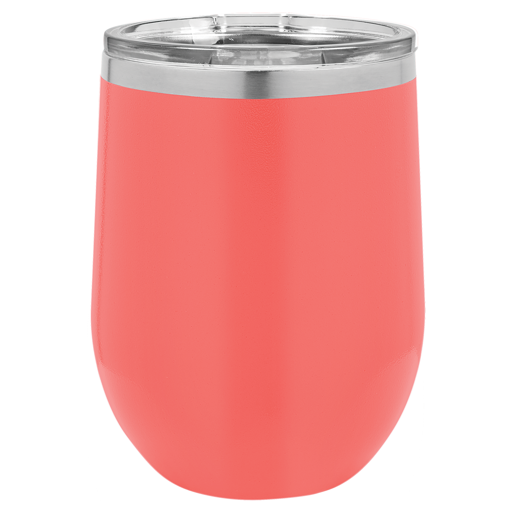 Coral 12 oz. Stemless Tumbler with Clear Lid blank-preview
