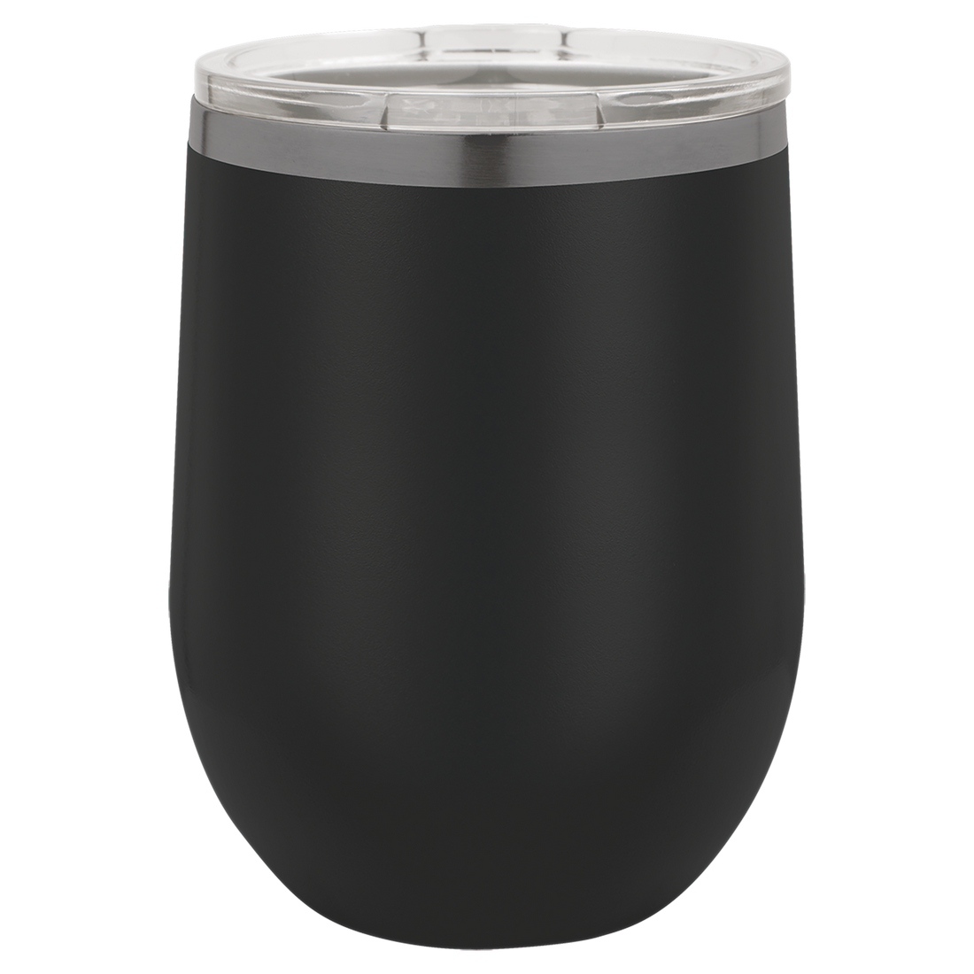 Stemless Wine Tumbler with Standard Lid – 12 oz. / Black (GhostBlack) preview