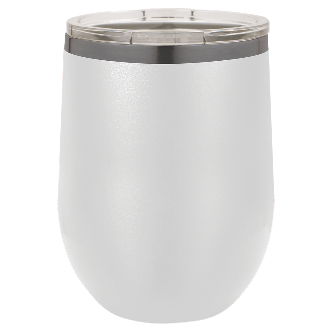 Stemless Wine Tumbler with Standard Lid – 12 oz. / White (GhostBlack) preview