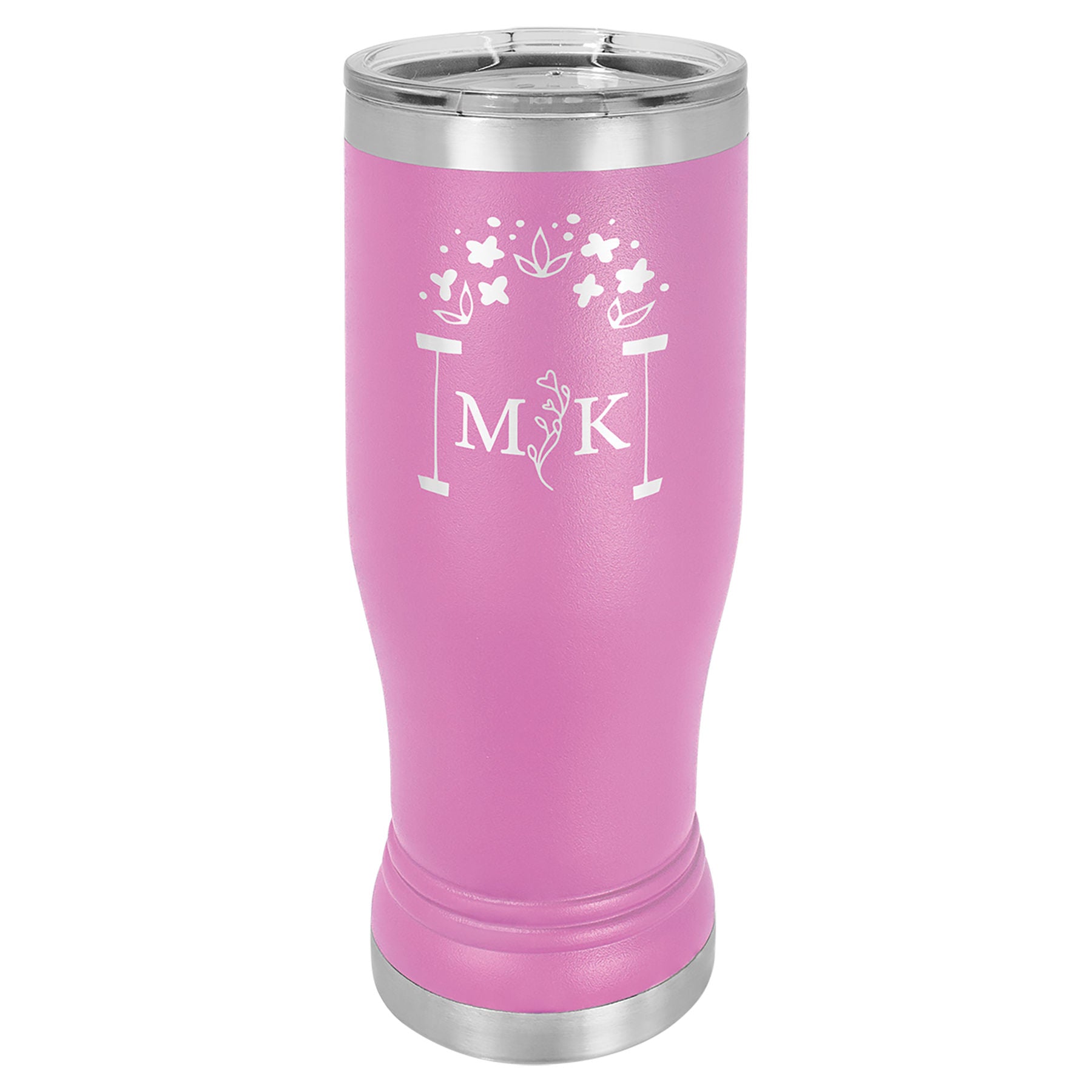 Light Purple 14 oz. Pilsner with Clear Lid