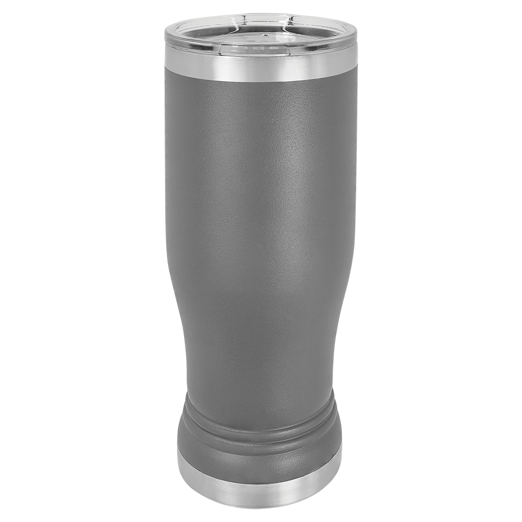 Dark Gray 14 oz. Pilsner with Clear Lid blank-preview