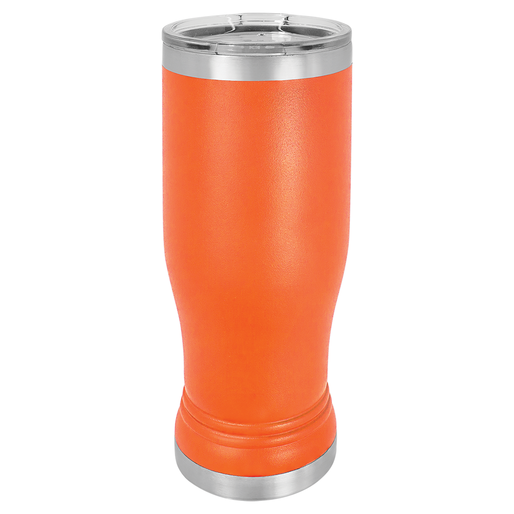 Orange 14 oz. Pilsner with Clear Lid blank-preview