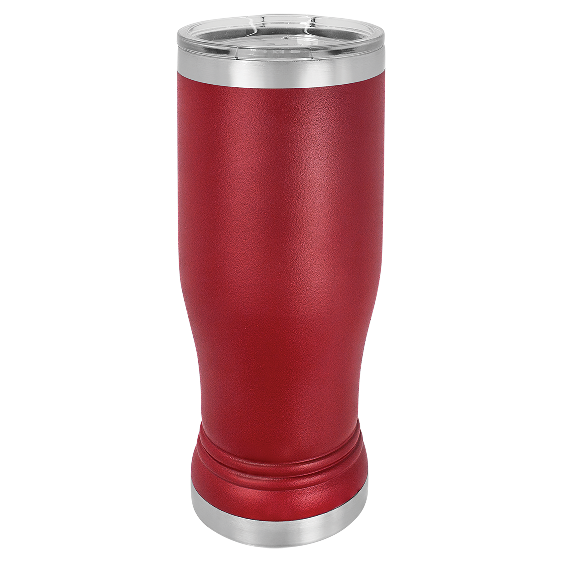 Maroon 14 oz. Pilsner with Clear Lid blank-preview