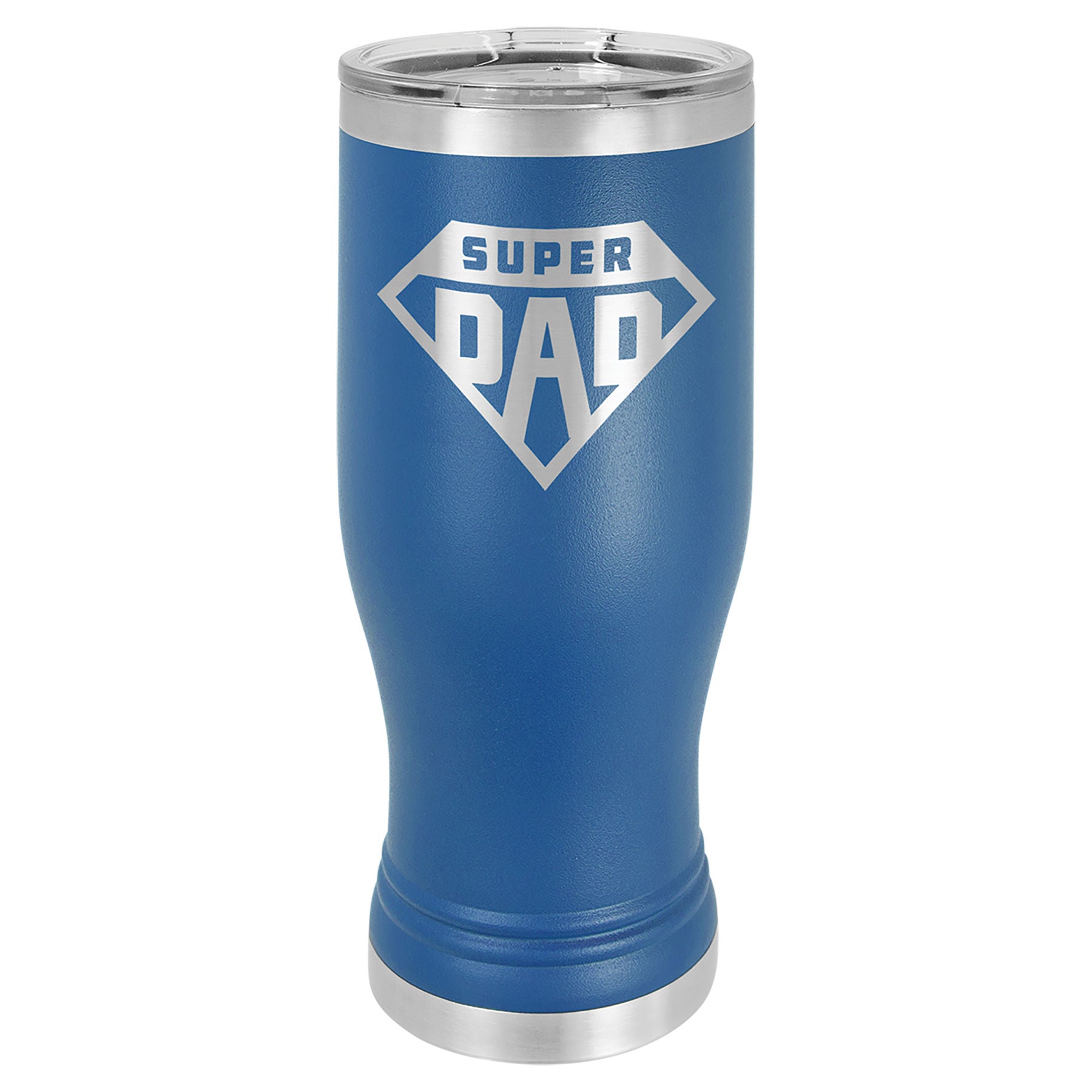 Royal Blue 20 oz. Pilsner with Clear Lid