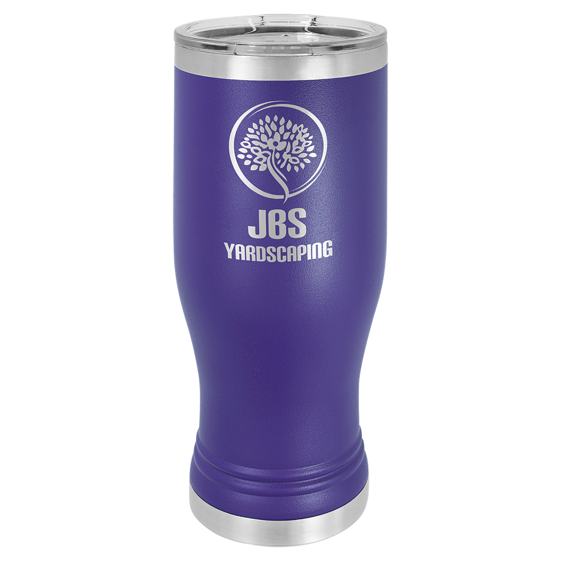 Purple 20 oz. Pilsner with Clear Lid