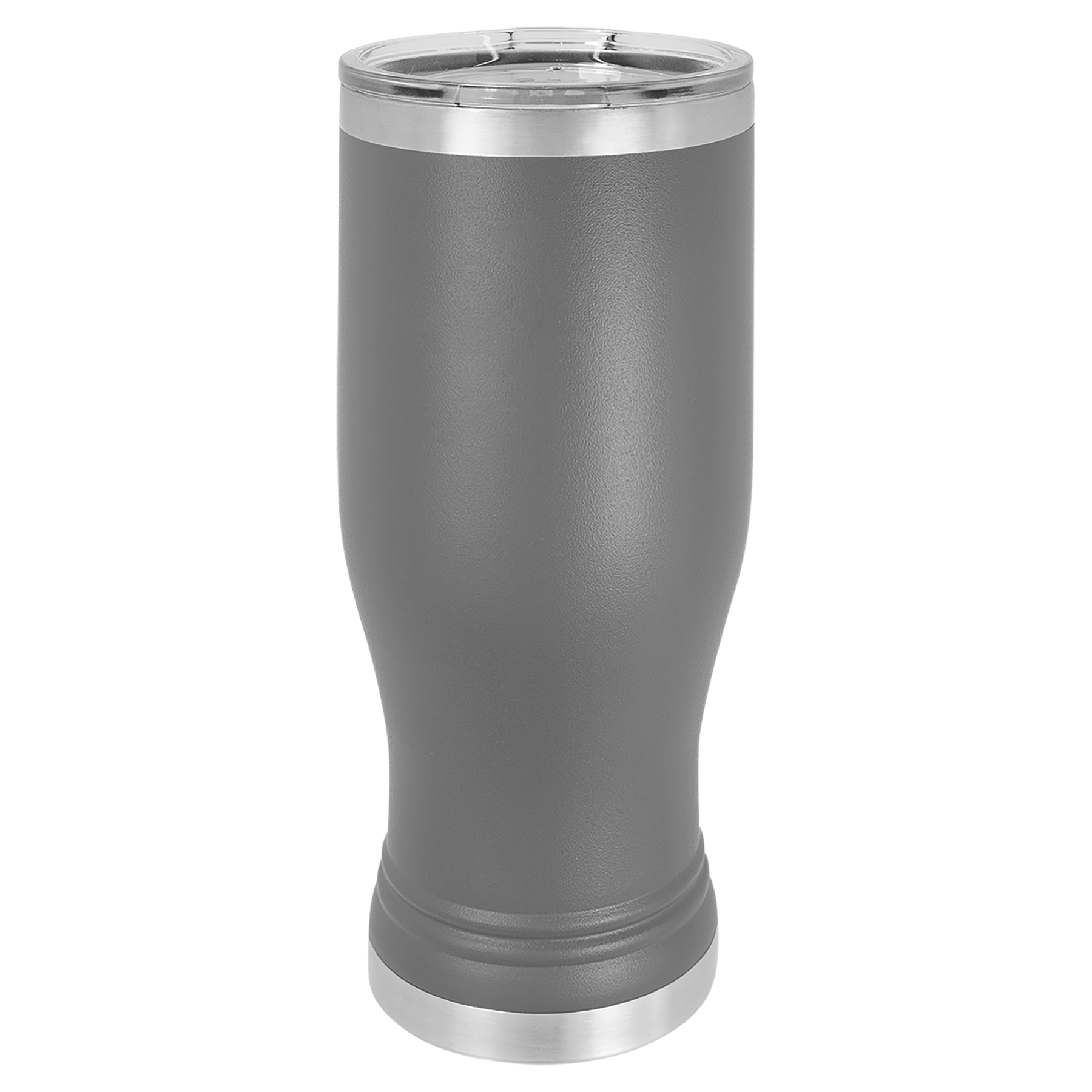Dark Gray 20 oz. Pilsner with Clear Lid blank-preview