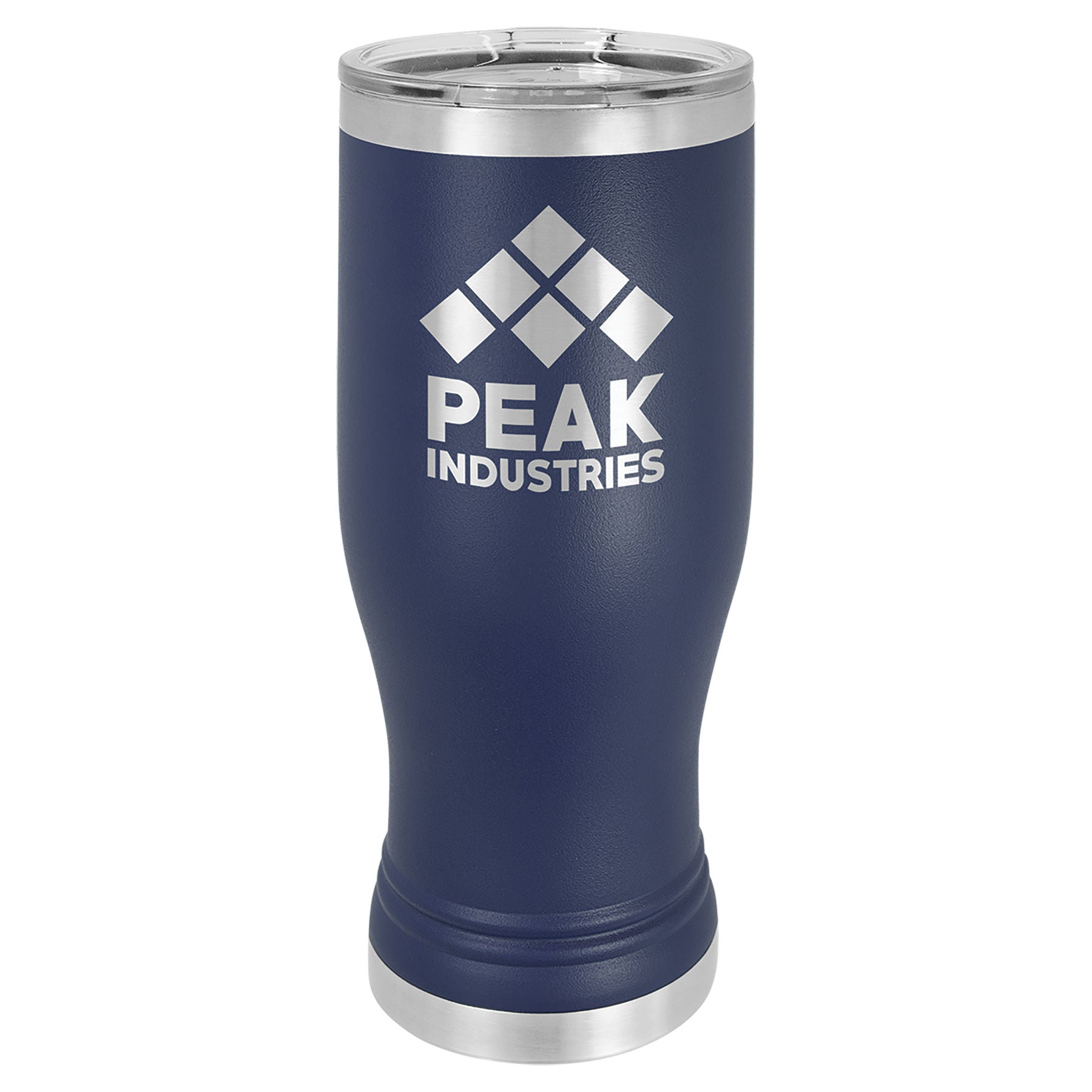 Navy Blue 20 oz. Pilsner with Clear Lid
