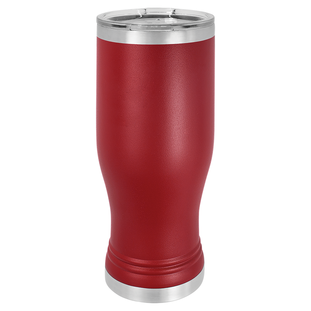 Maroon 20 oz. Pilsner with Clear Lid blank-preview