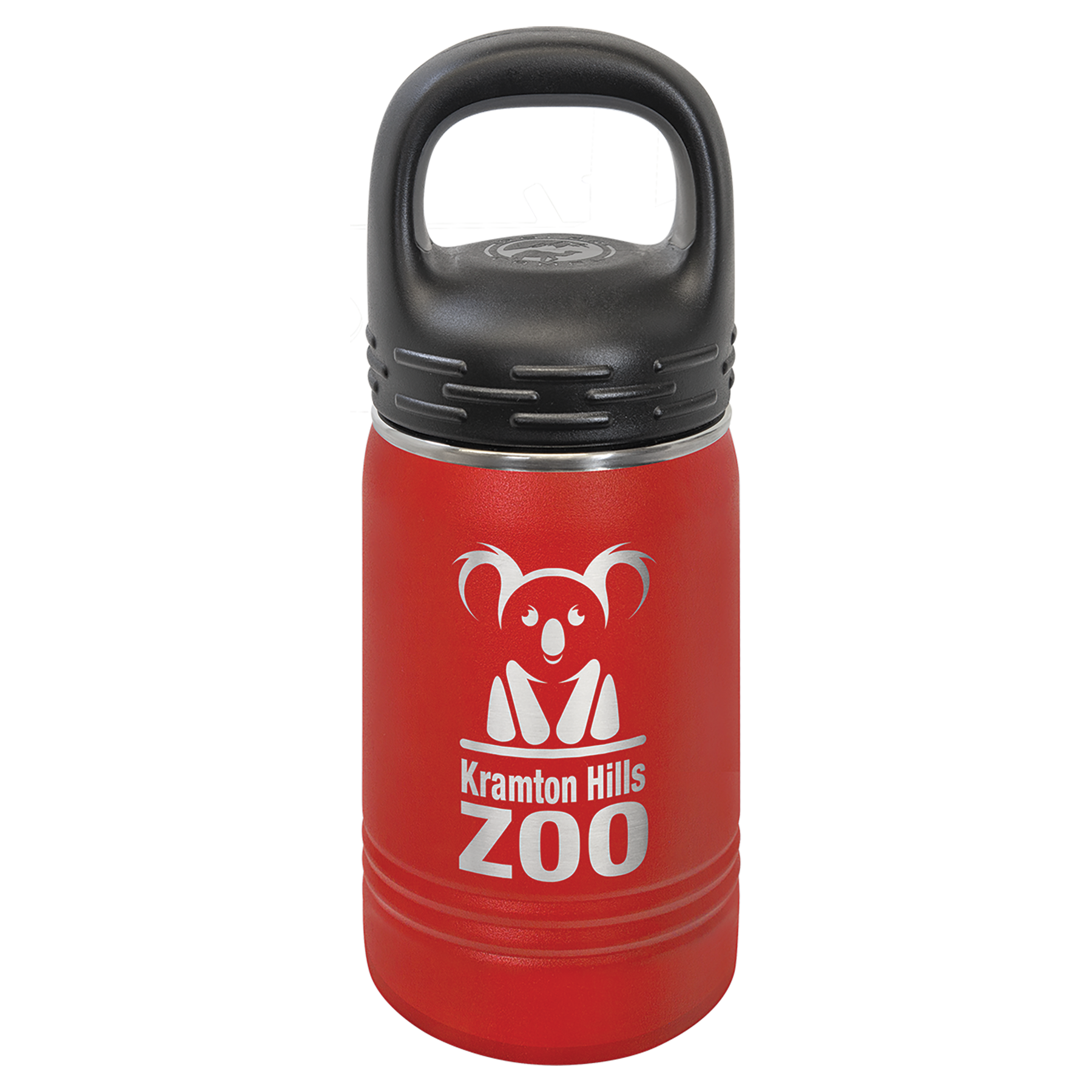 Red 12 oz. Powder Coated Water Bottle