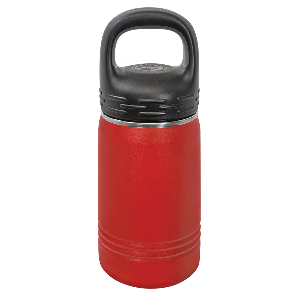 Red 12 oz. Powder Coated Water Bottle