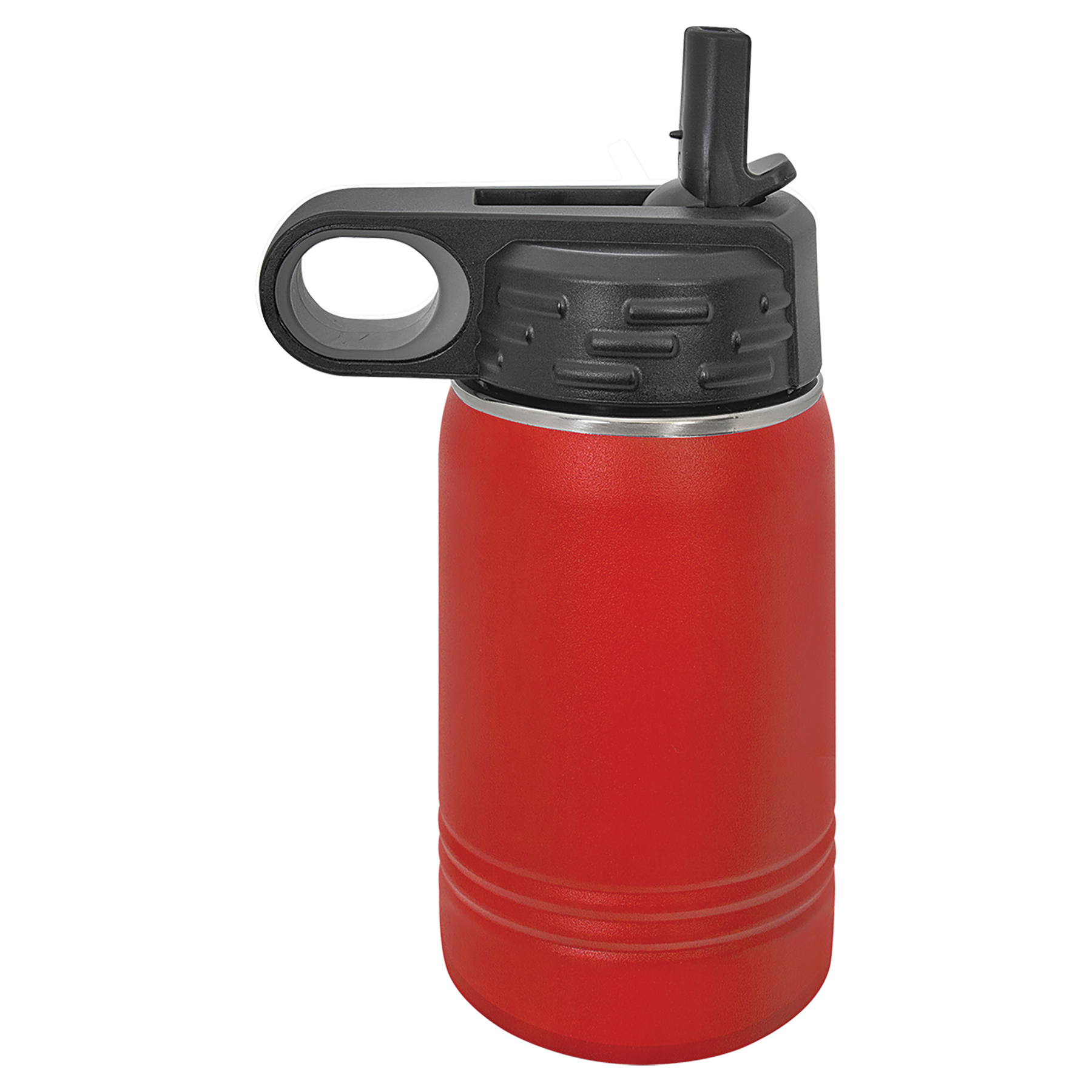 Red 12 oz. Powder Coated Water Bottle
