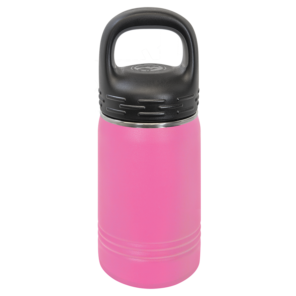 Pink 12 oz. Powder Coated Water Bottle