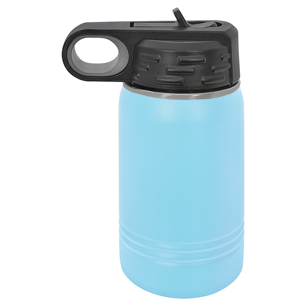 Light Blue 12 oz. Powder Coated Water Bottle blank-preview