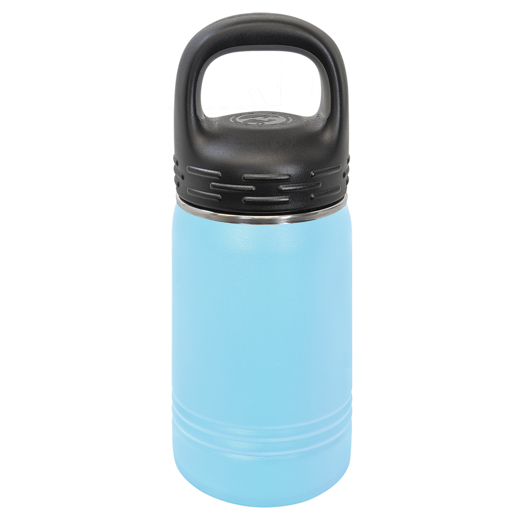 Light Blue 12 oz. Powder Coated Water Bottle