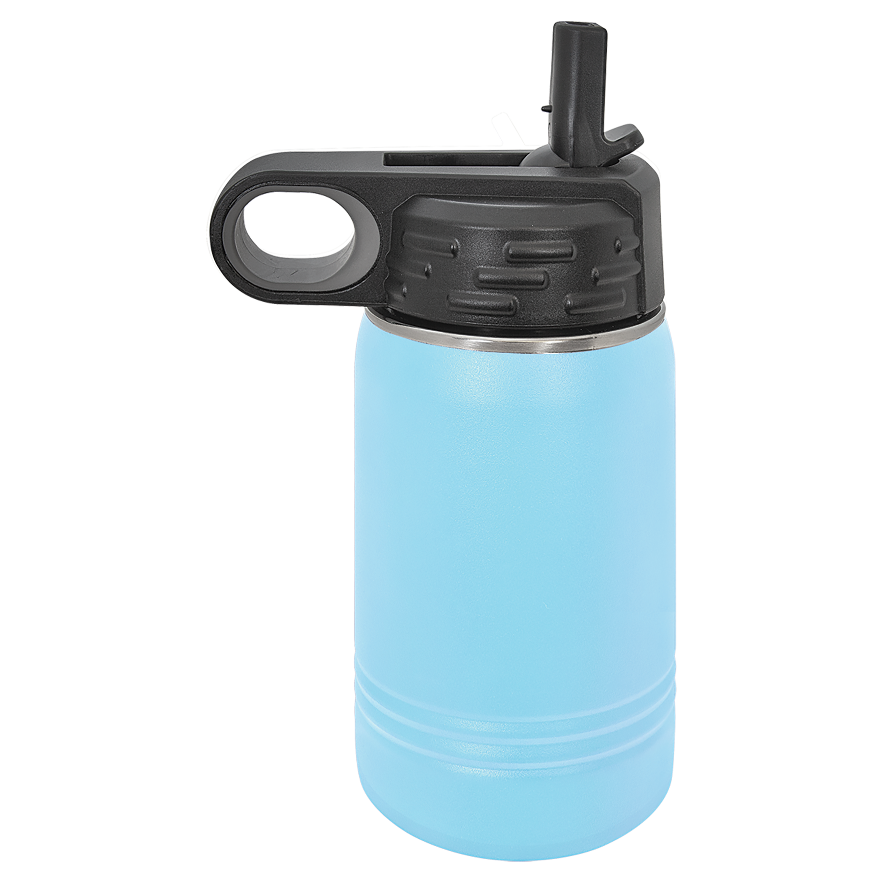 Light Blue 12 oz. Powder Coated Water Bottle