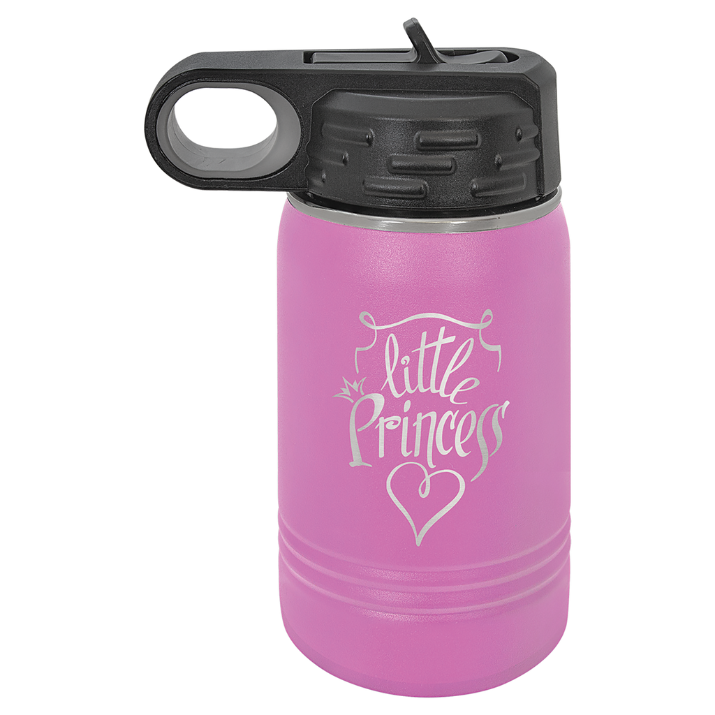Light Purple 12 oz. Powder Coated Water Bottle