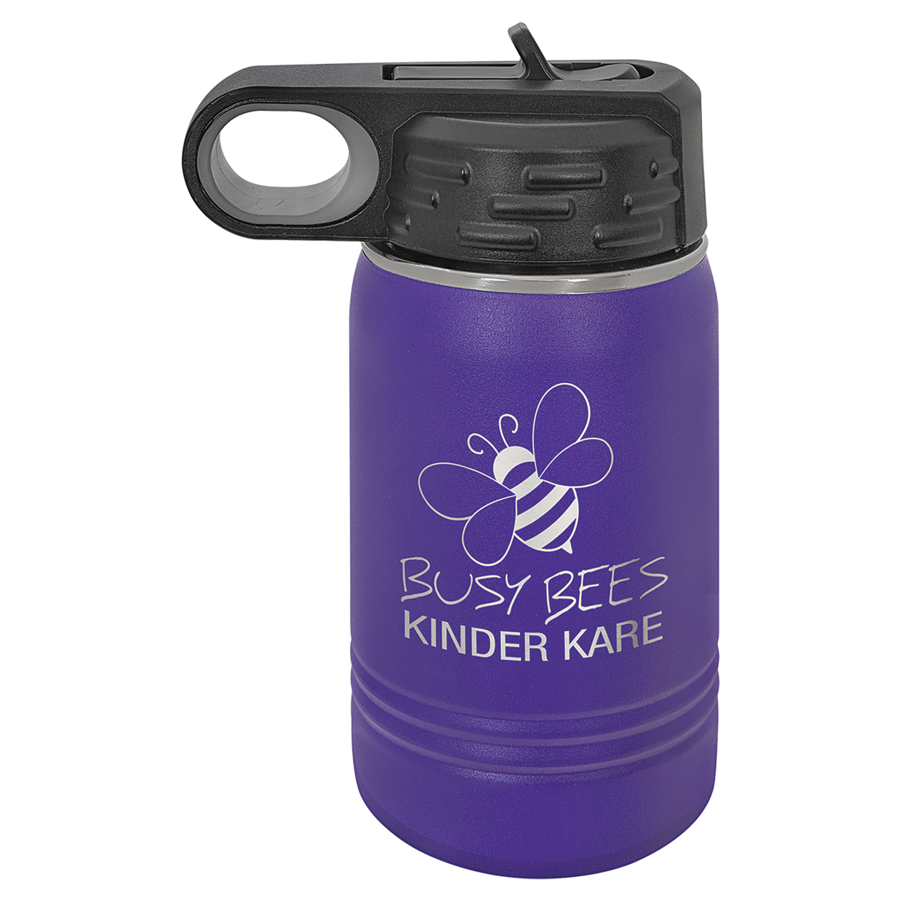 Purple 12 oz. Powder Coated Water Bottle