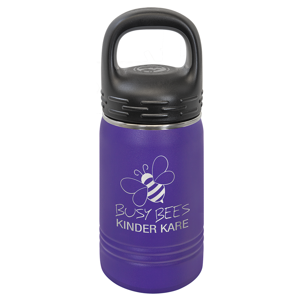 Purple 12 oz. Powder Coated Water Bottle