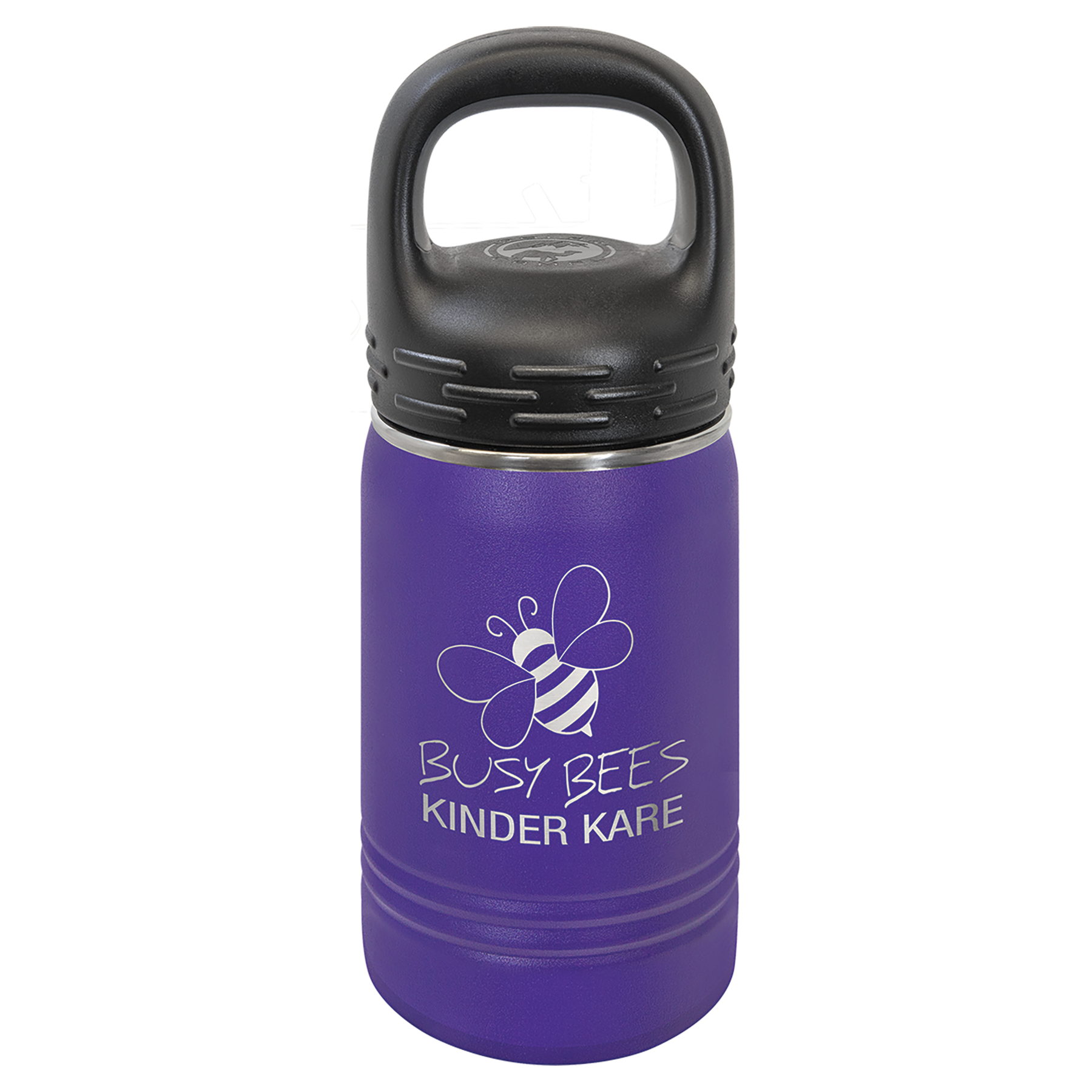 Purple 12 oz. Powder Coated Water Bottle