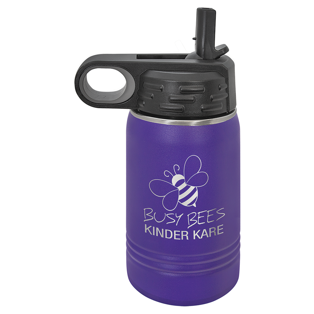 Purple 12 oz. Powder Coated Water Bottle