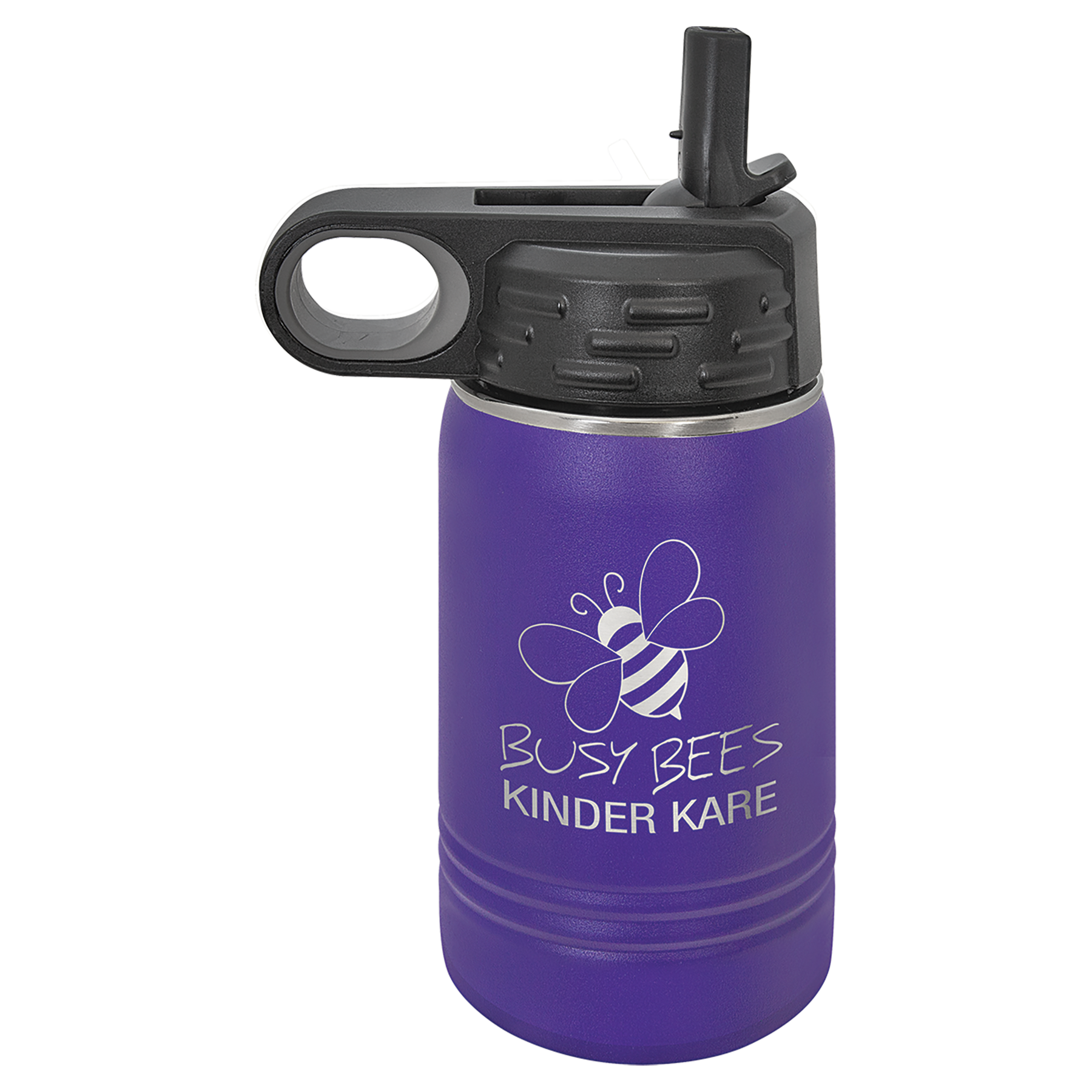 Purple 12 oz. Powder Coated Water Bottle