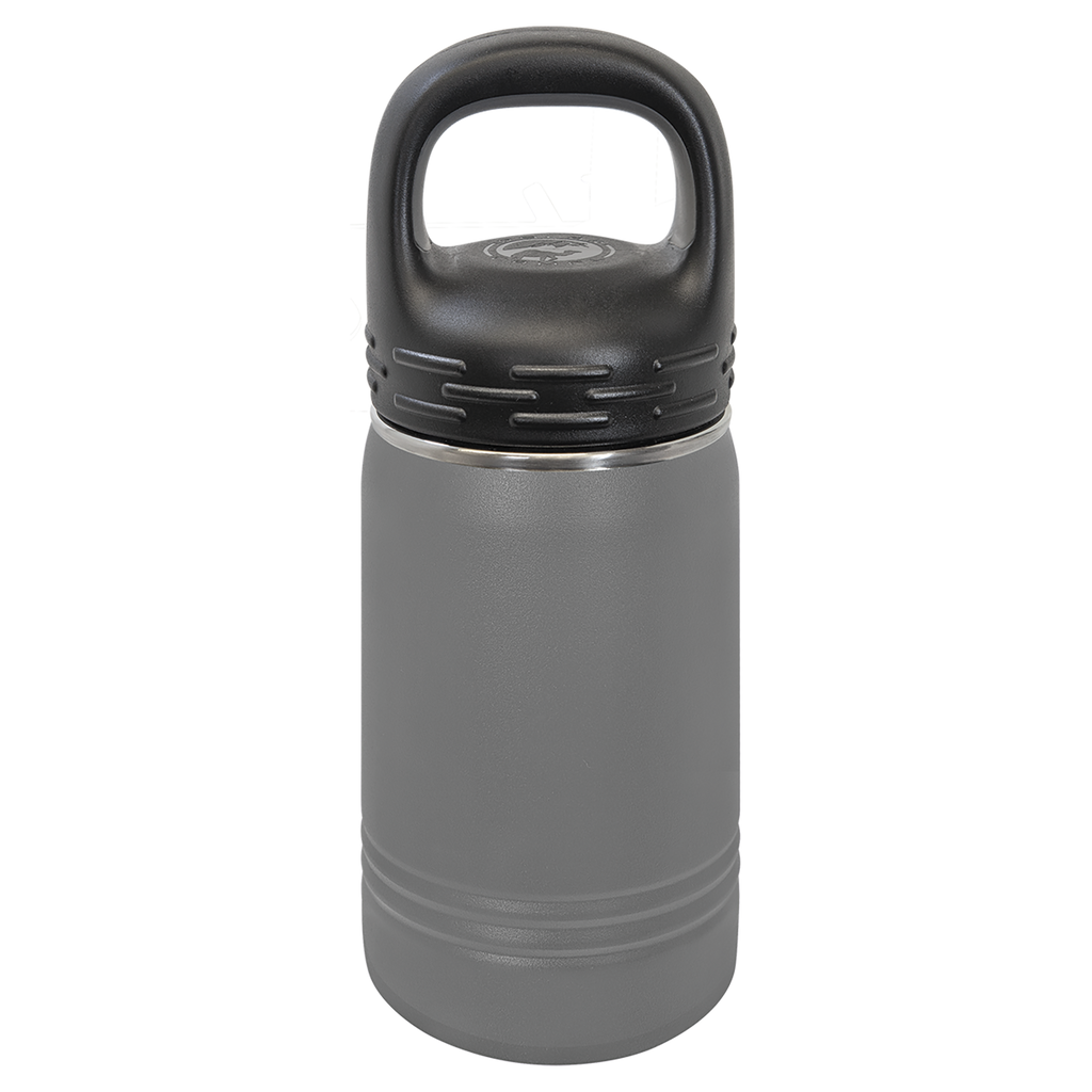 Dark Gray 12 oz. Powder Coated Water Bottle