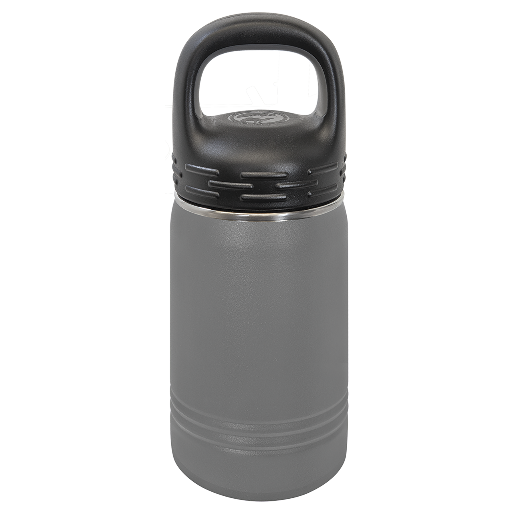 Dark Gray 12 oz. Powder Coated Water Bottle