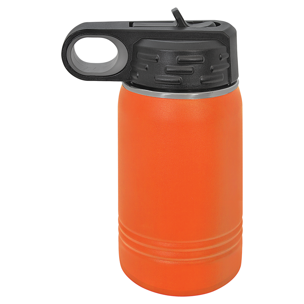 Orange 12 oz. Powder Coated Water Bottle blank-preview