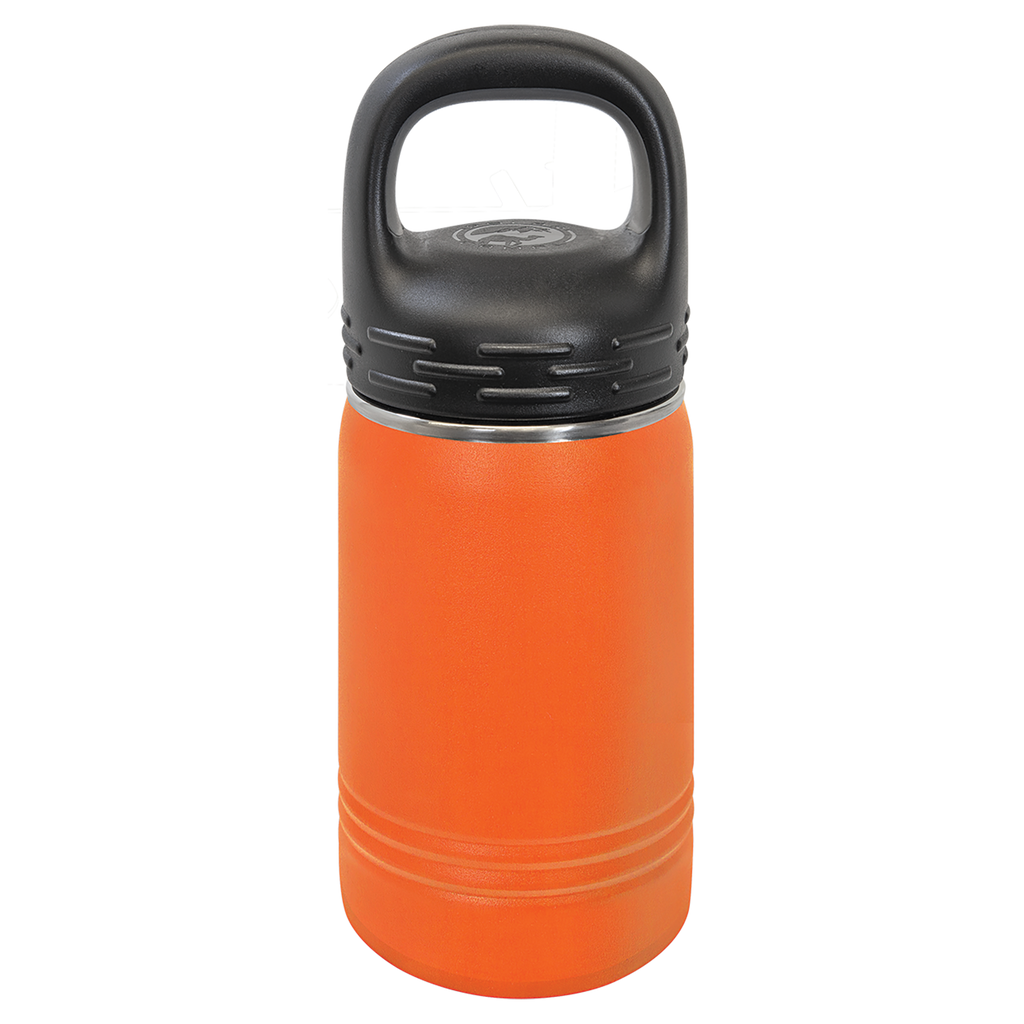Orange 12 oz. Powder Coated Water Bottle