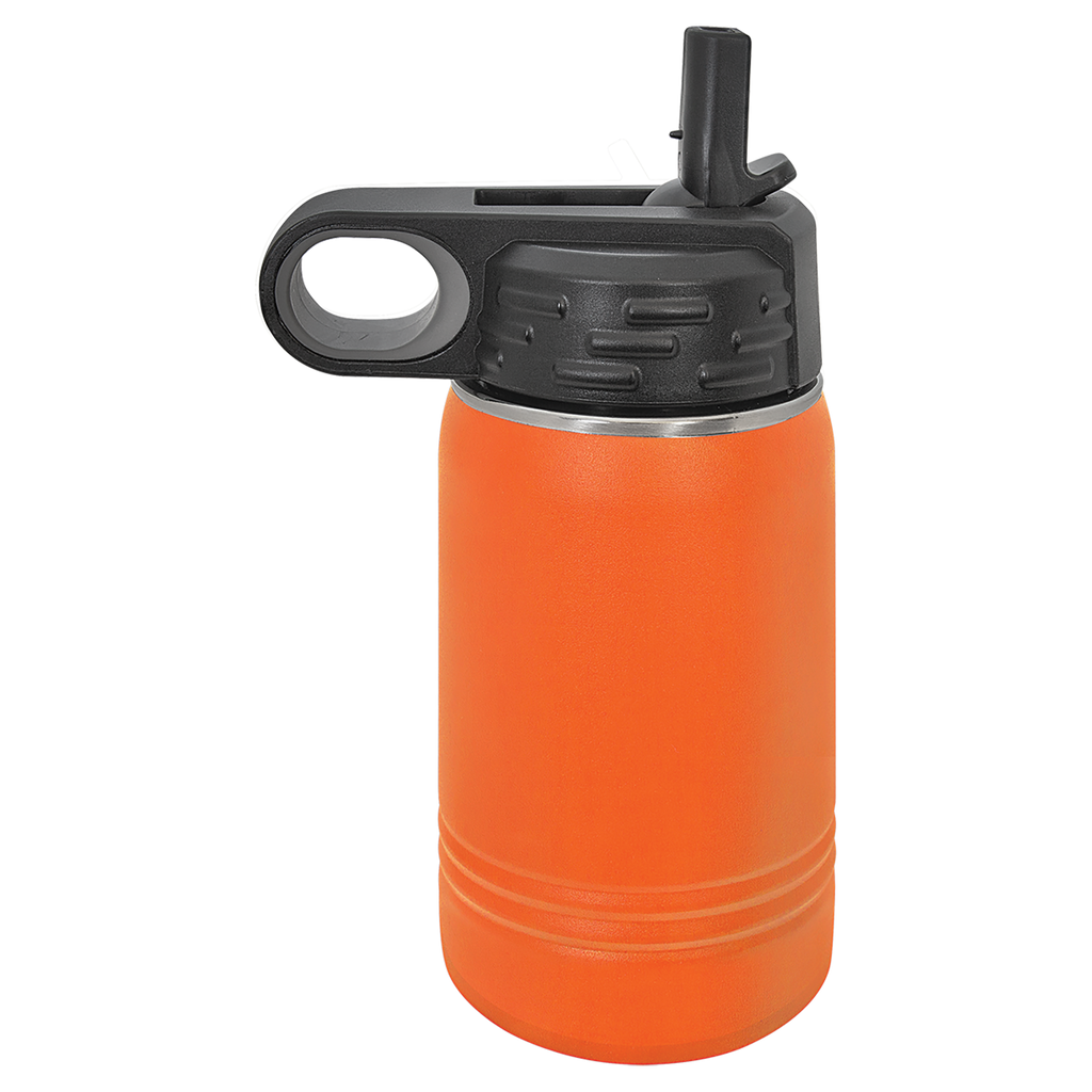 Orange 12 oz. Powder Coated Water Bottle