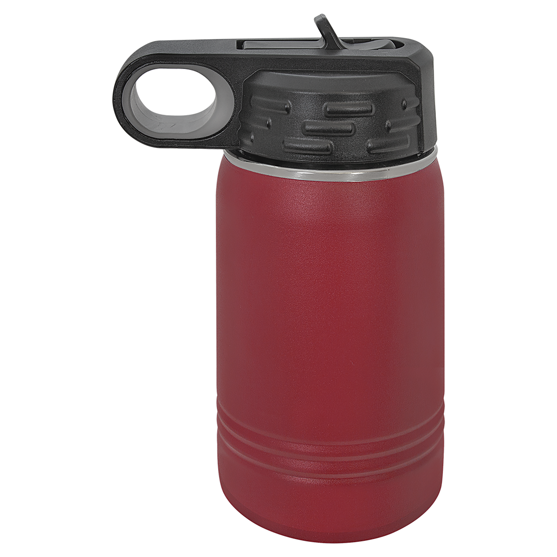 Maroon 12 oz. Powder Coated Water Bottle blank-preview