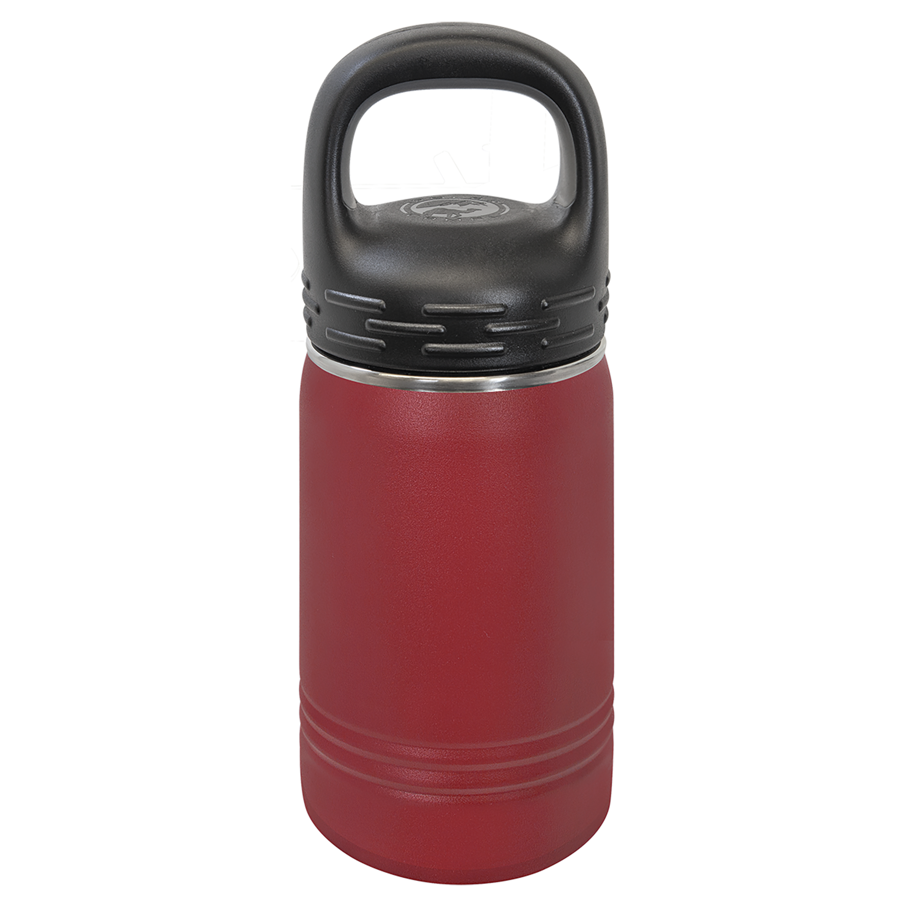 Maroon 12 oz. Powder Coated Water Bottle
