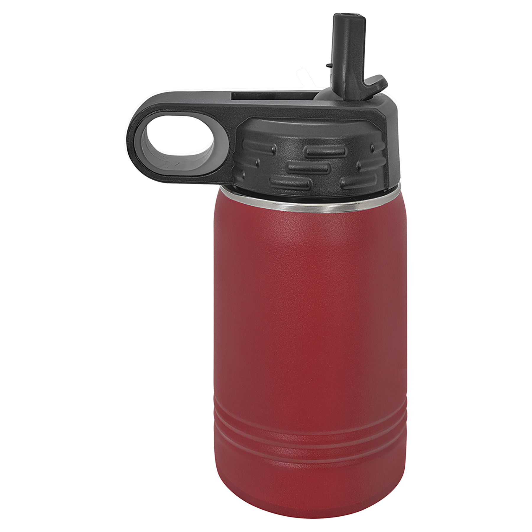 Maroon 12 oz. Powder Coated Water Bottle