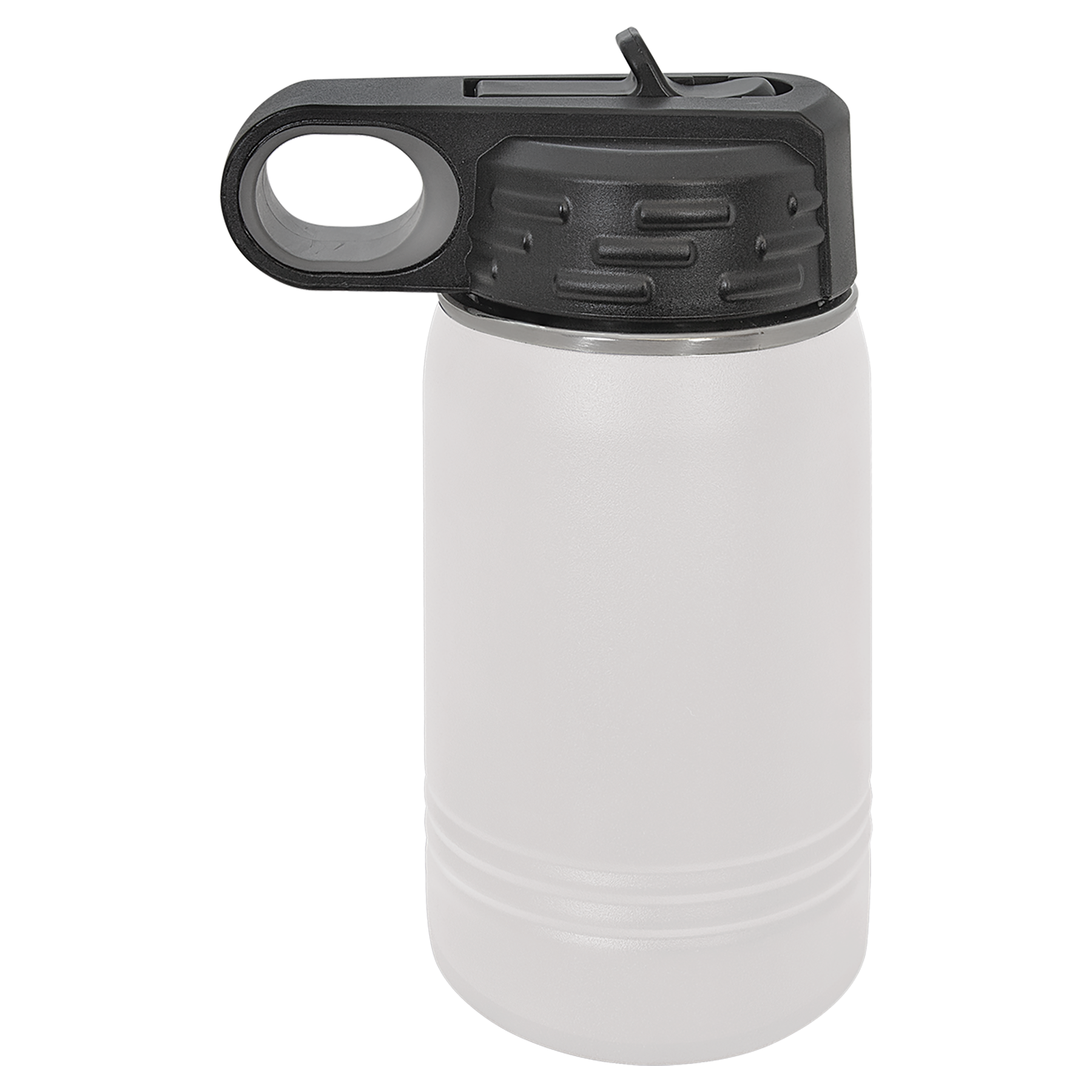 White 12 oz. Powder Coated Water Bottle blank-preview