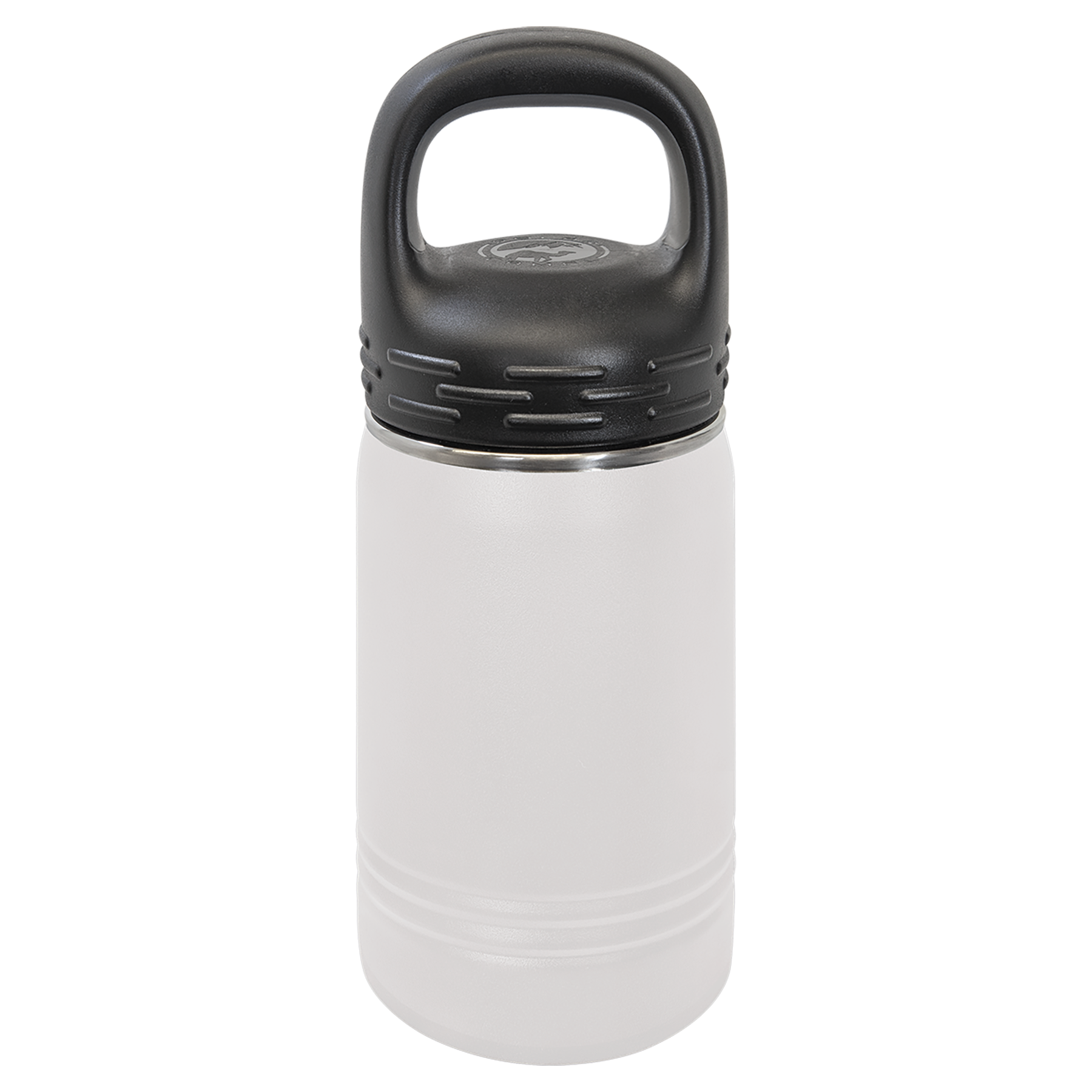 White 12 oz. Powder Coated Water Bottle