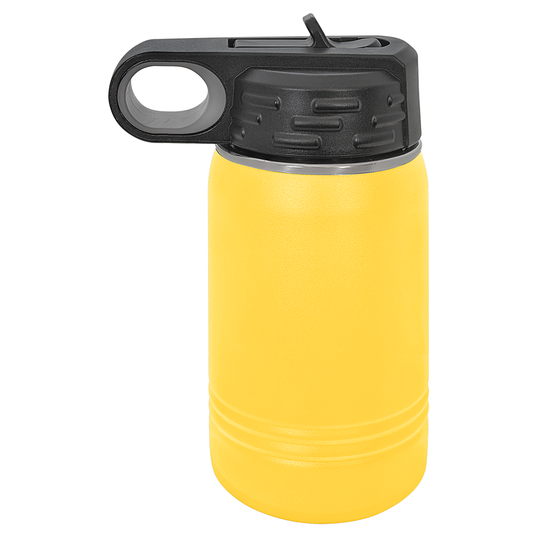 Yellow 12 oz. Powder Coated Water Bottle blank-preview