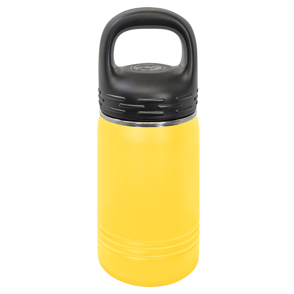 Yellow 12 oz. Powder Coated Water Bottle