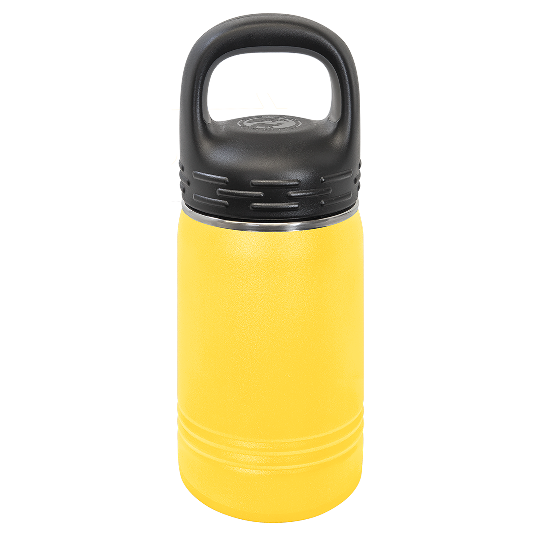 Yellow 12 oz. Powder Coated Water Bottle