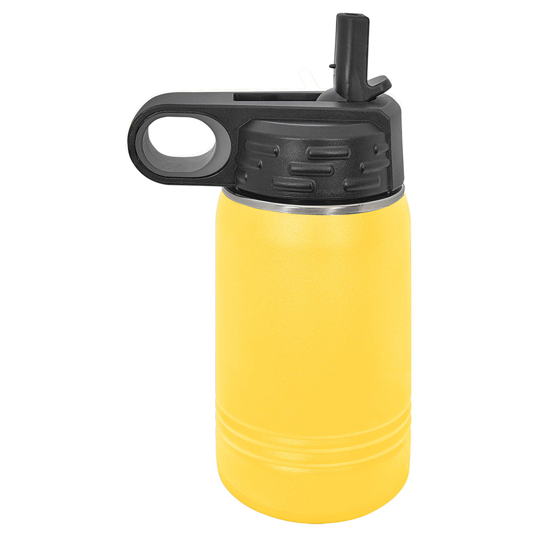 Yellow 12 oz. Powder Coated Water Bottle