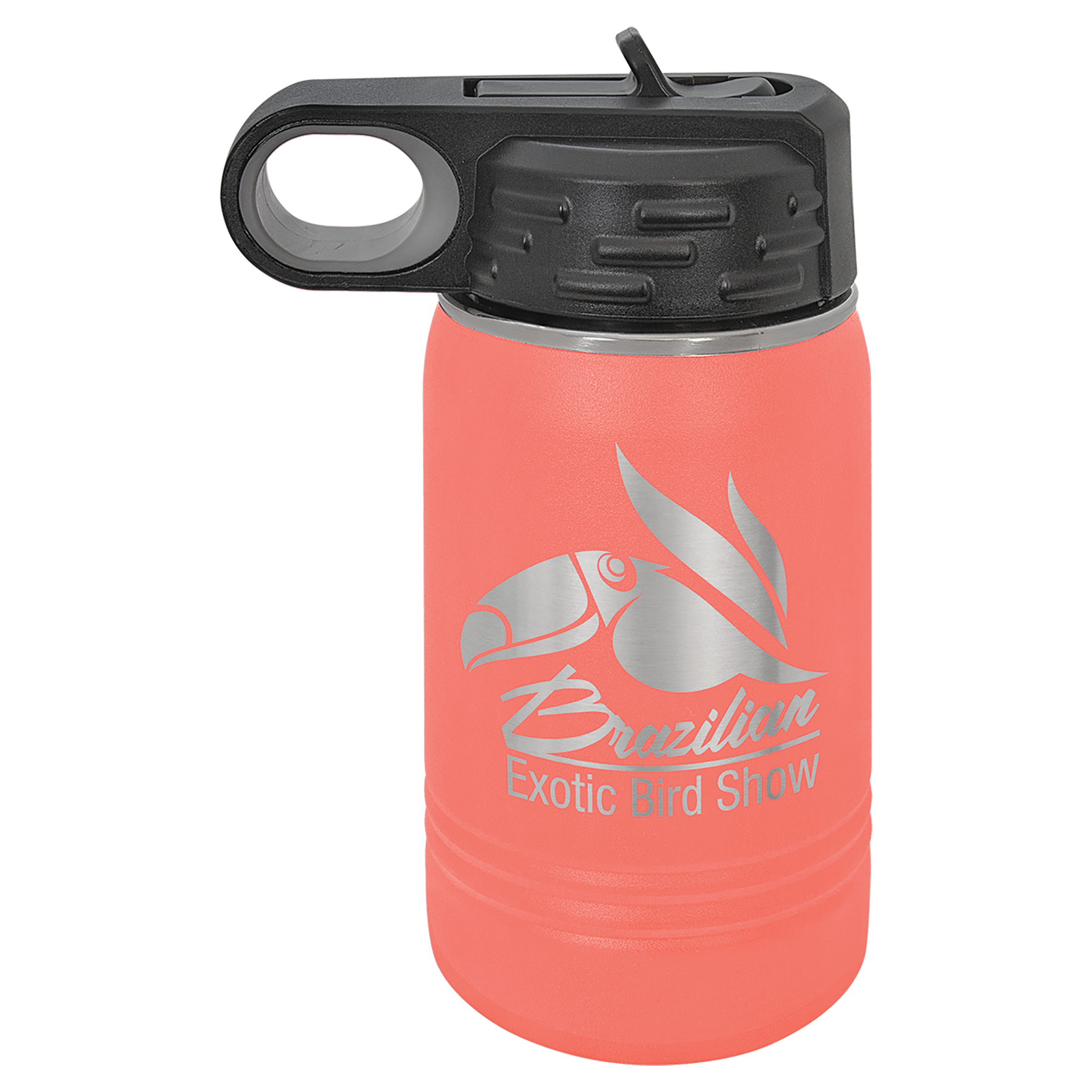 Coral 12 oz. Powder Coated Water Bottle