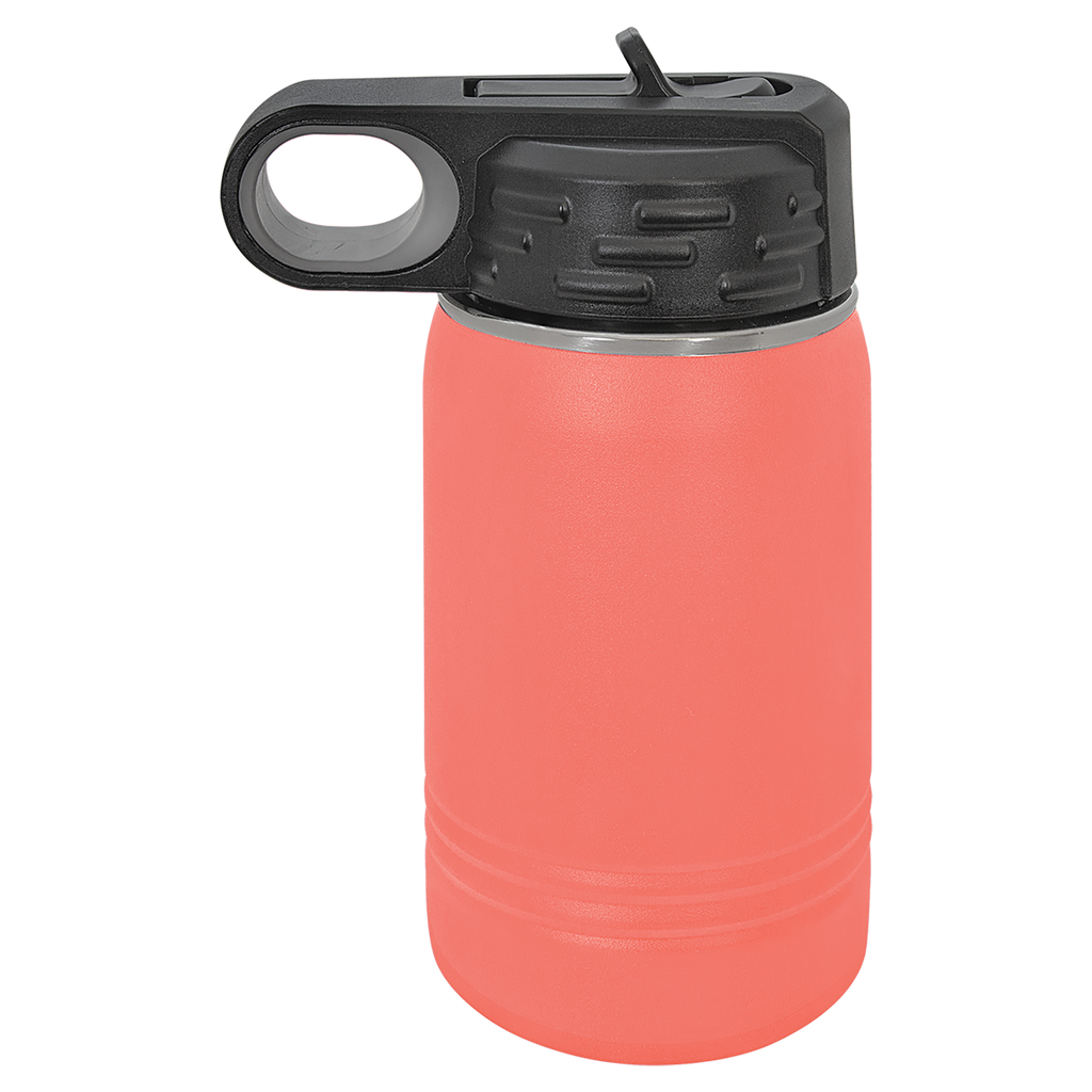 Coral 12 oz. Powder Coated Water Bottle blank-preview