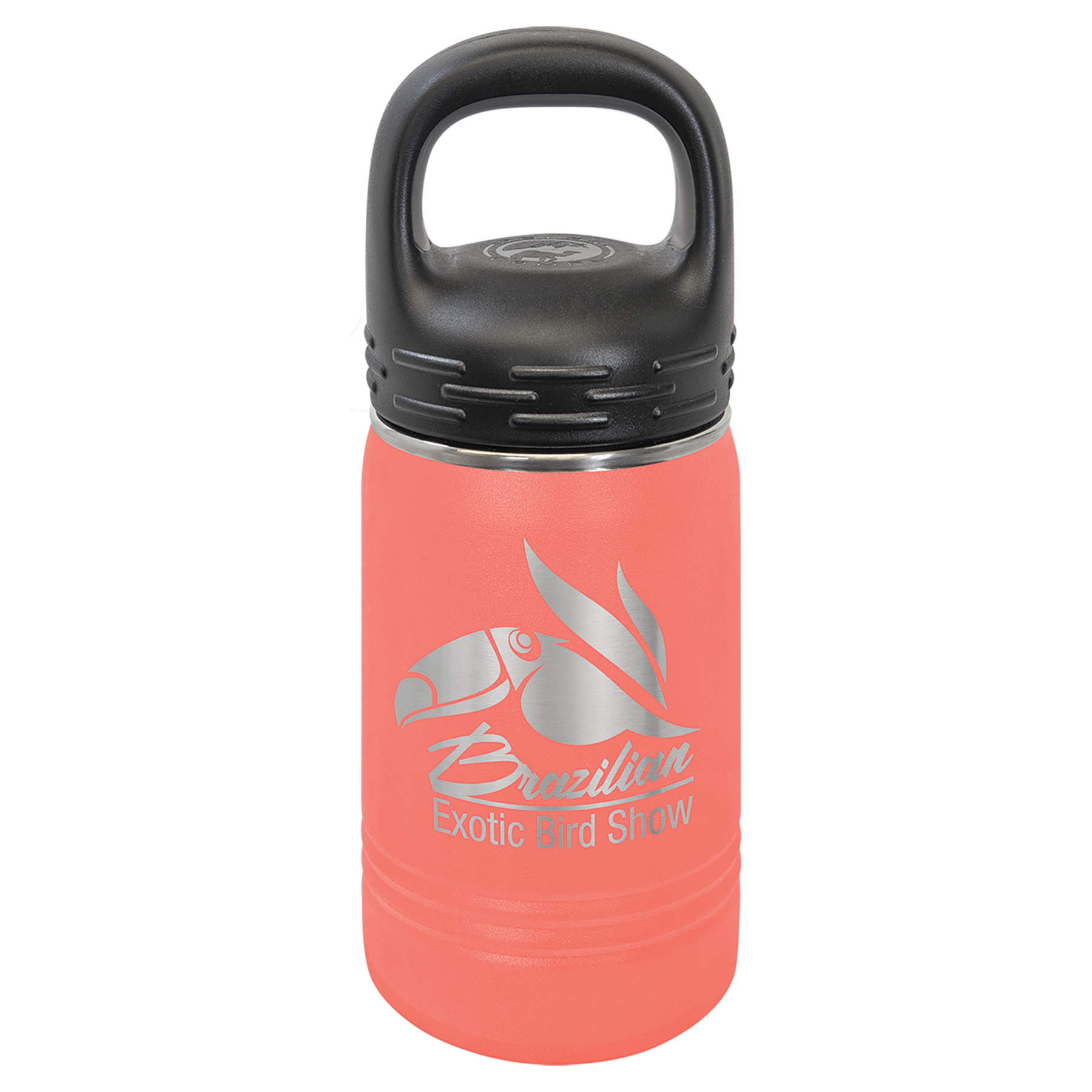 Coral 12 oz. Powder Coated Water Bottle