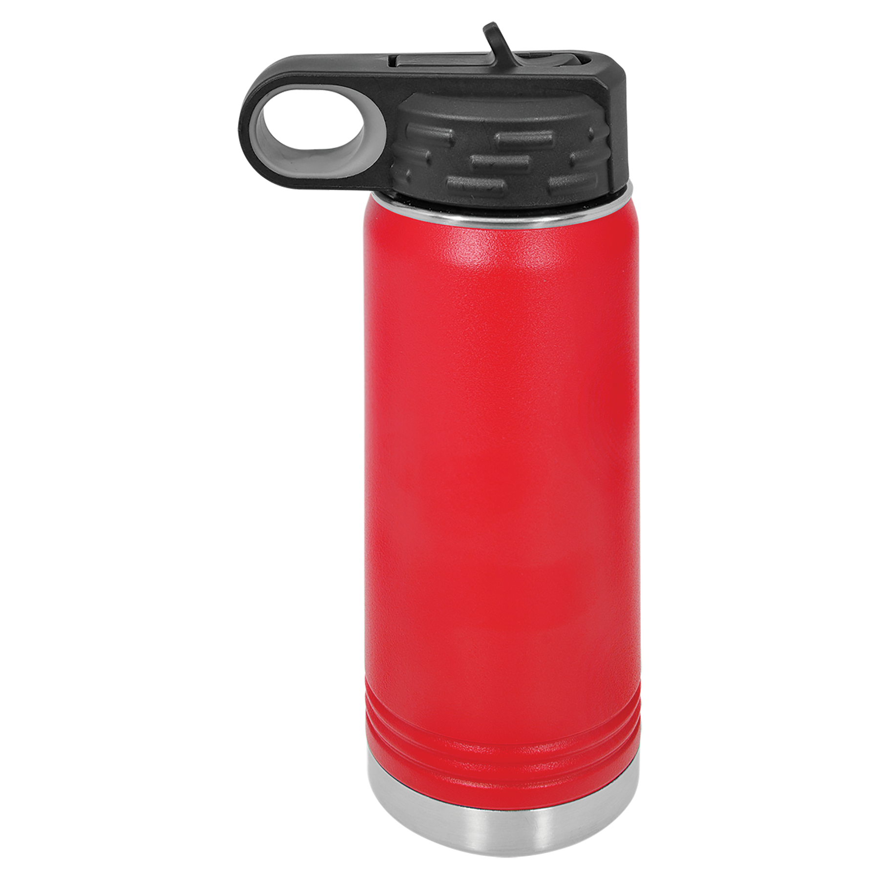 Red 20 oz. Powder Coated Water Bottle blank-preview