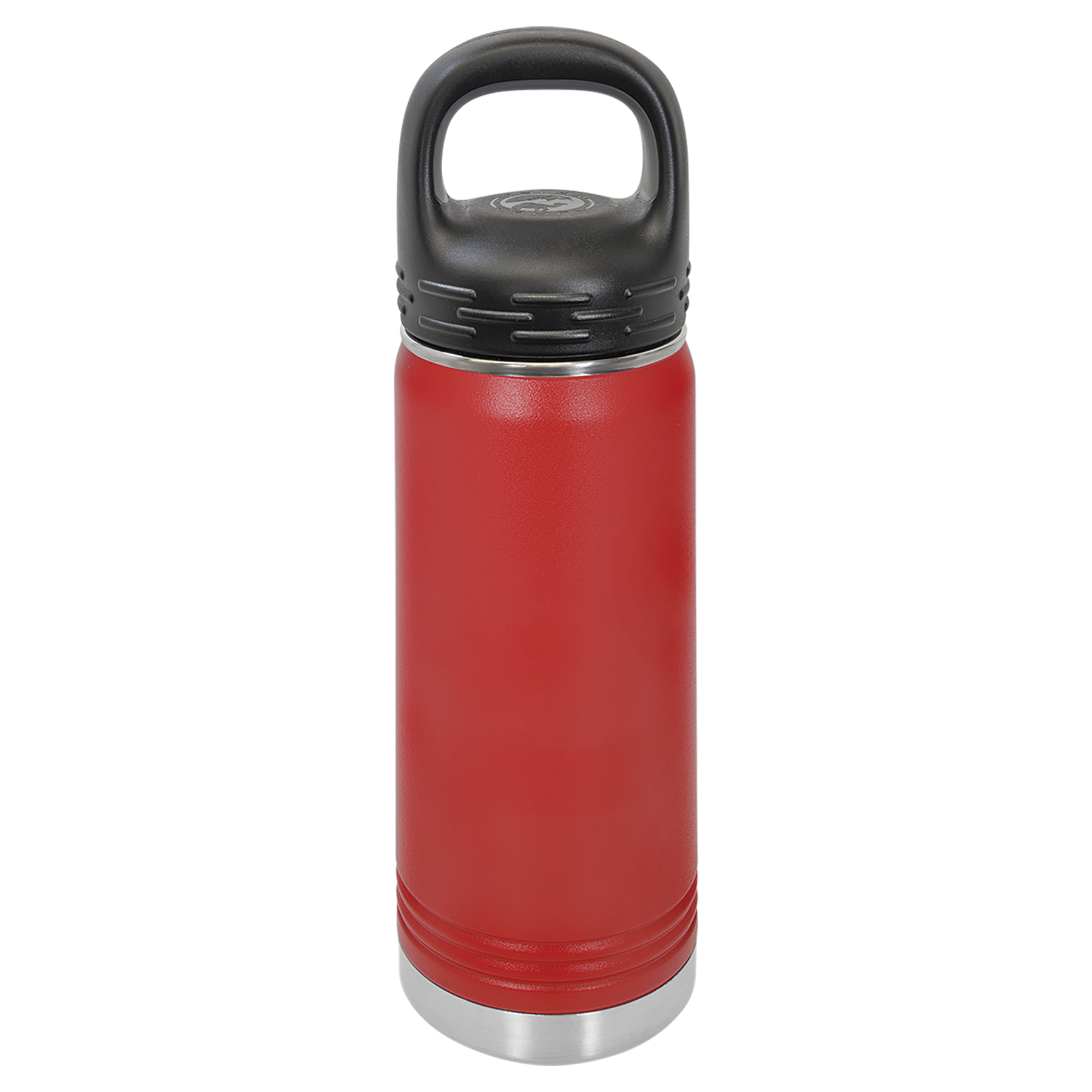Red 20 oz. Powder Coated Water Bottle