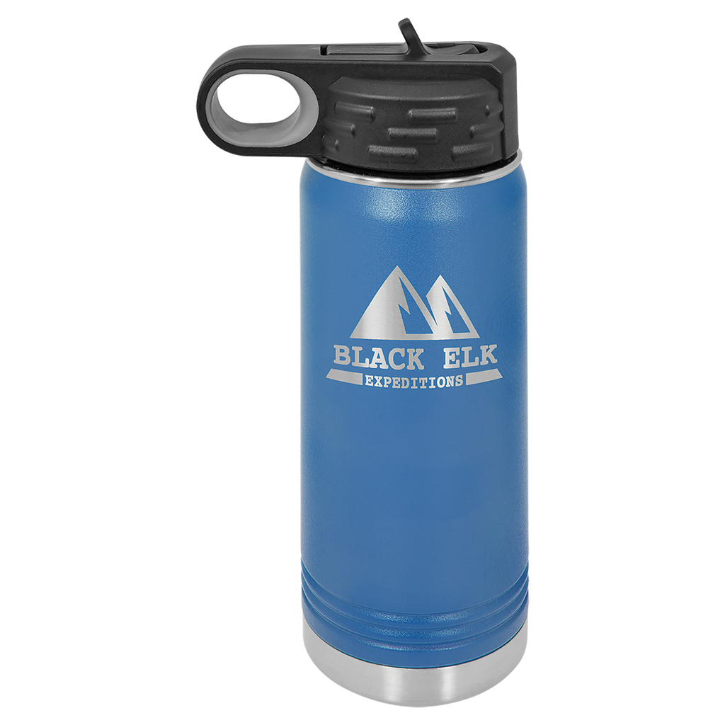 Royal Blue 20 oz. Powder Coated Water Bottle
