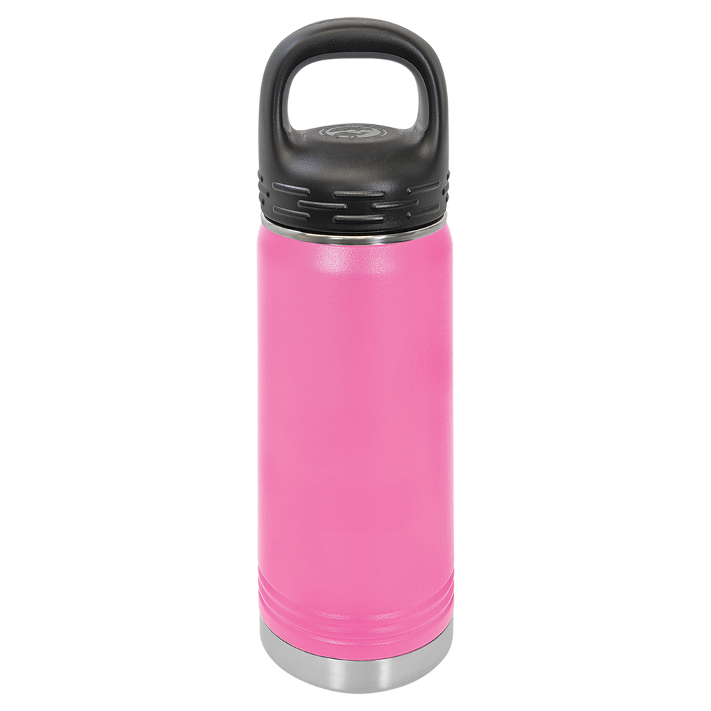 Pink 20 oz. Powder Coated Water Bottle