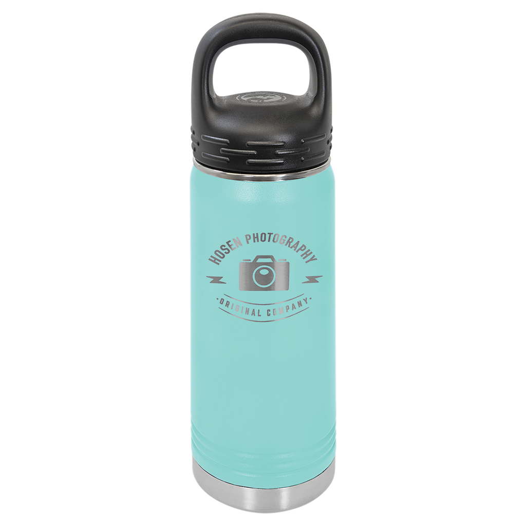 Teal 20 oz. Powder Coated Water Bottle