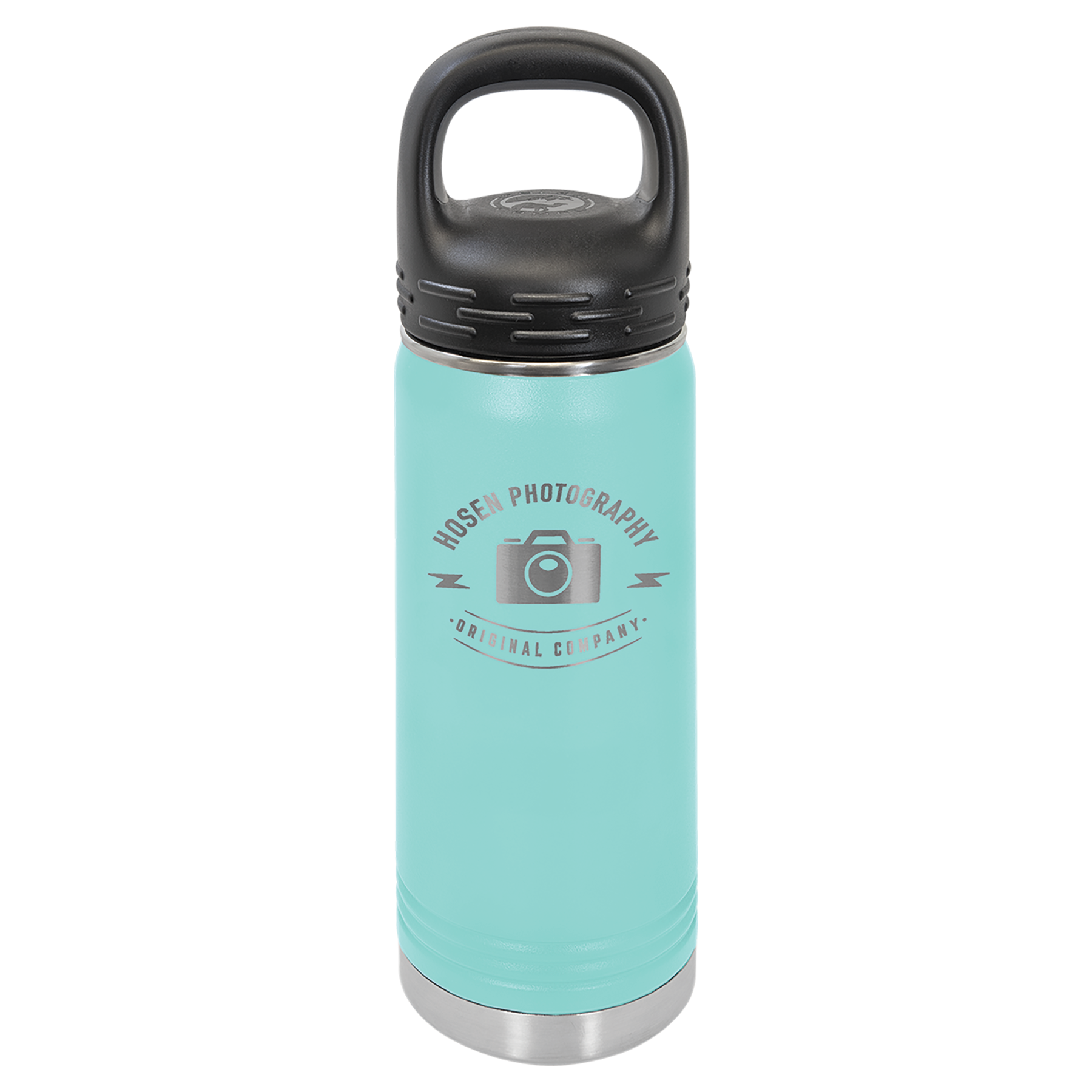 Teal 20 oz. Powder Coated Water Bottle
