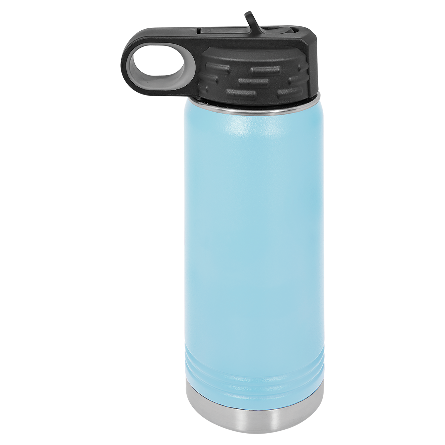 Light Blue 20 oz. Powder Coated Water Bottle blank-preview