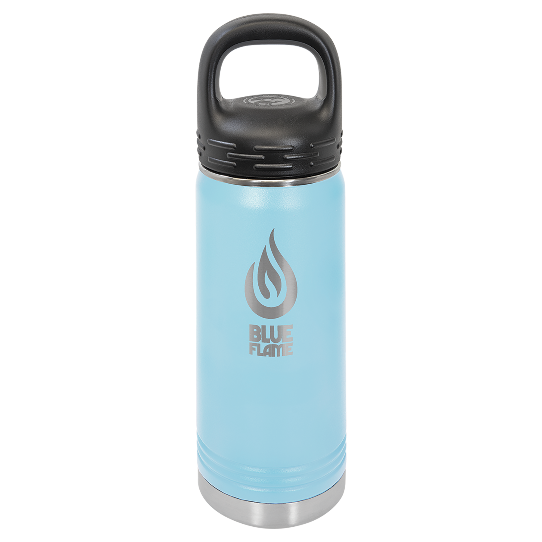 Light Blue 20 oz. Powder Coated Water Bottle